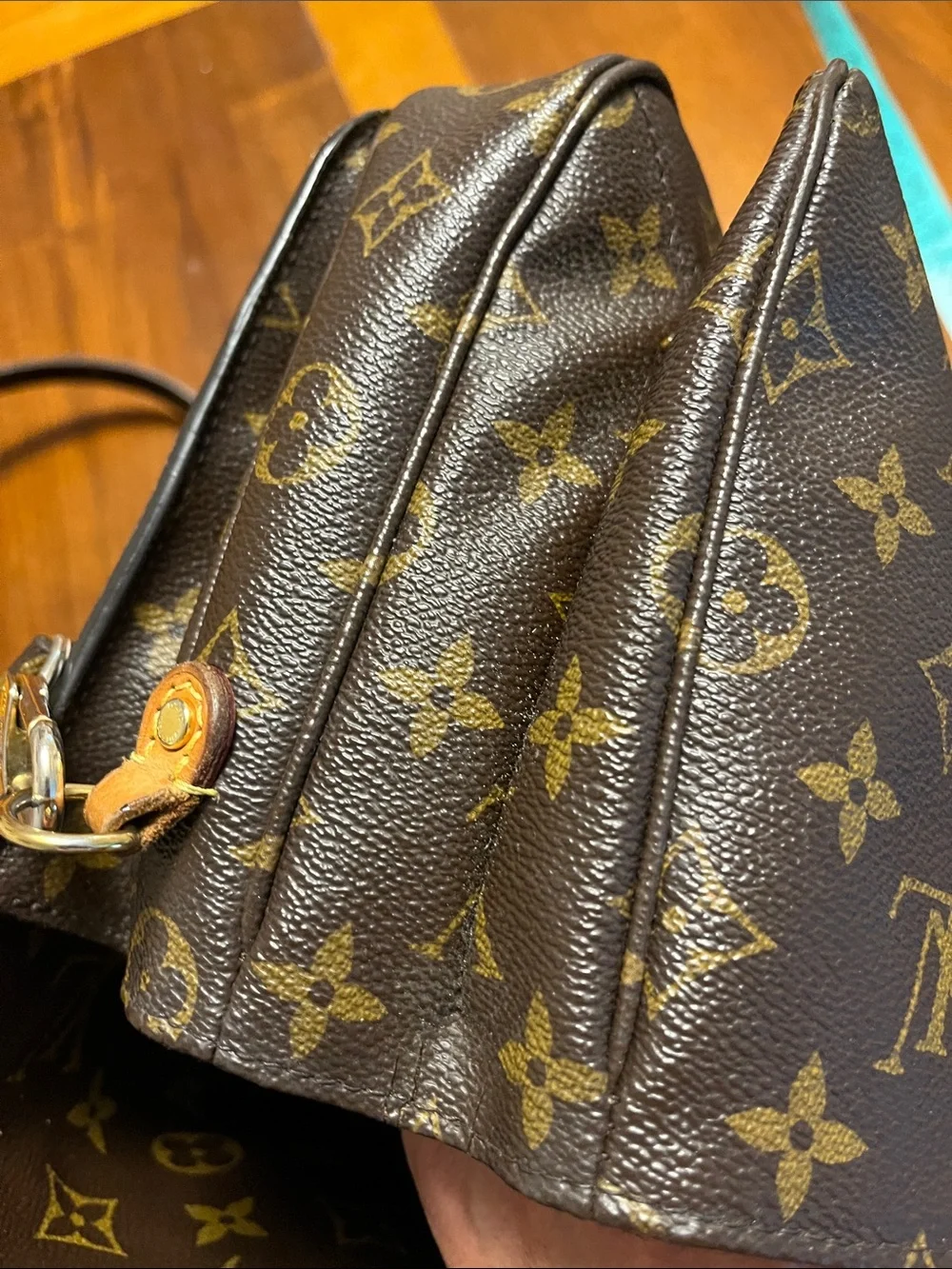 Louis Vuitton Monogram Pochette Metis mm Shoulder Bag Brown In Good Condition